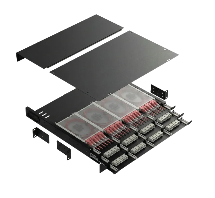 Hermesys Premium 1U High-Density Fiber Patch Panel