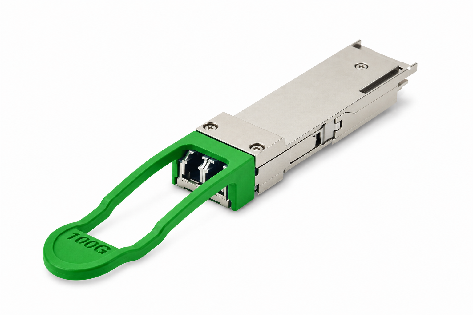 Hermesys HydraX 100G QSFP28 CWDM4 2km optical transceiver with duplex LC interface