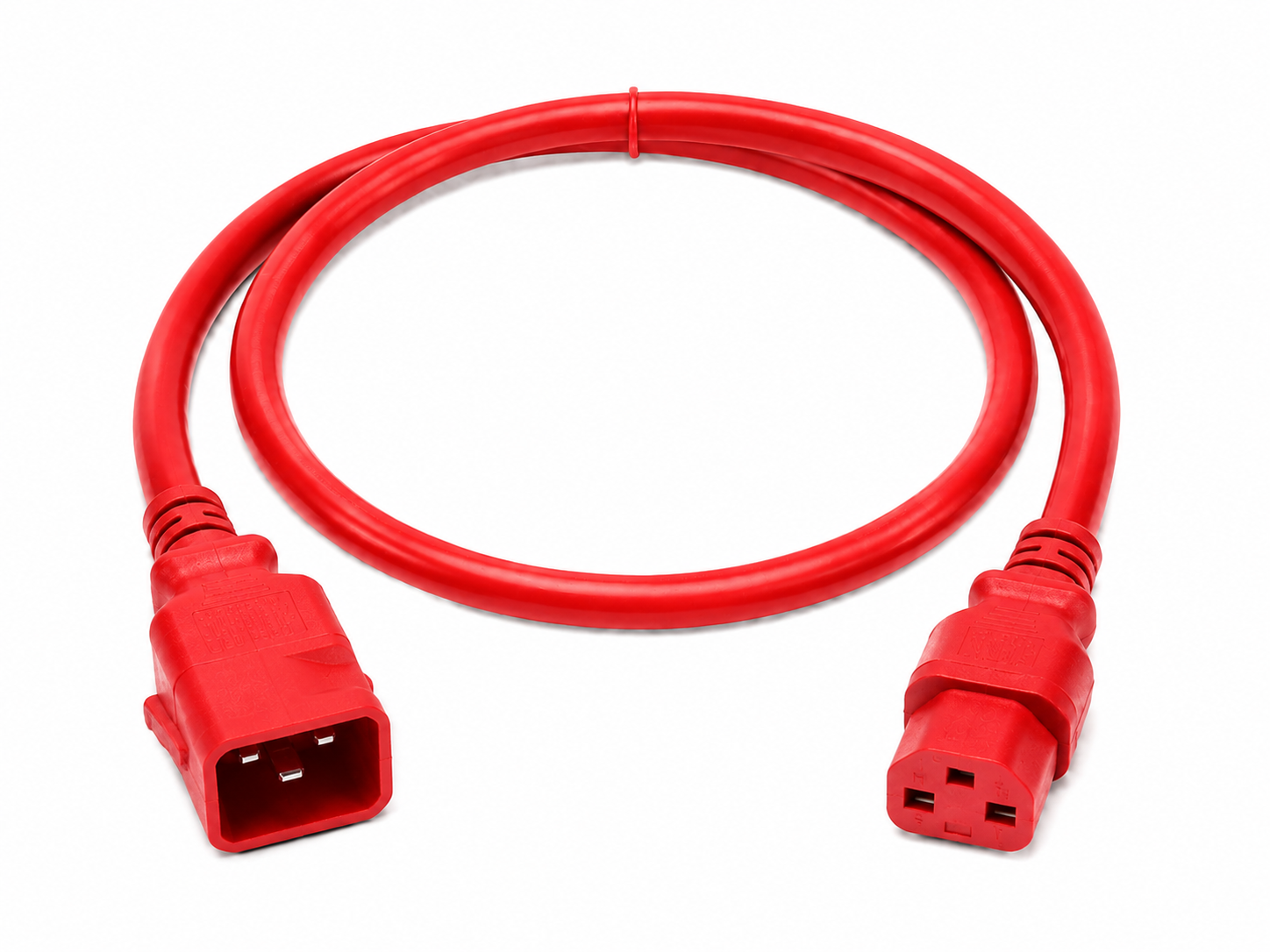 HydraX C15 to C14 PDU power cord 10A 250V red
