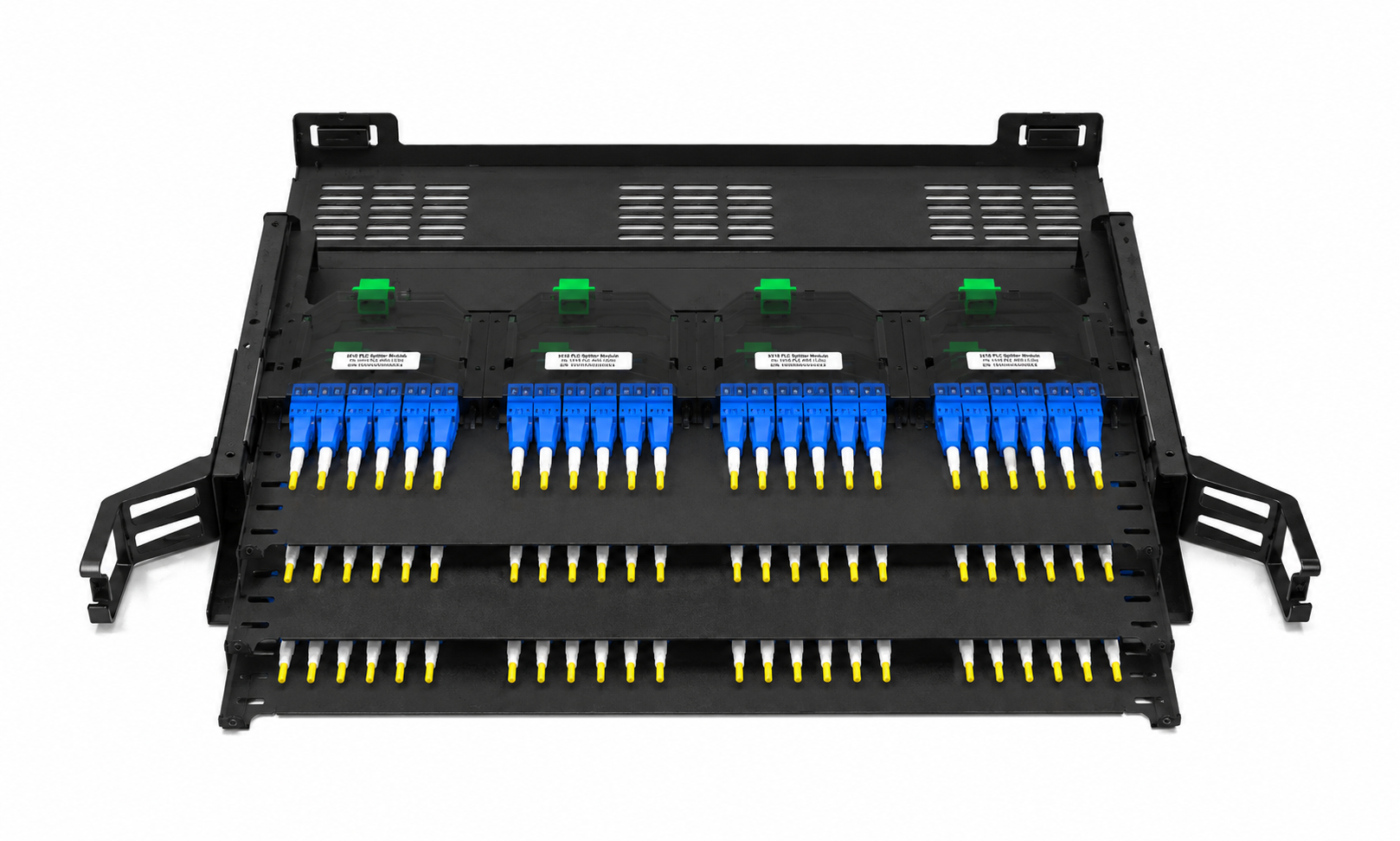 HydraX 1U 12-slot 144-fiber premium MPO MTP cassette panel