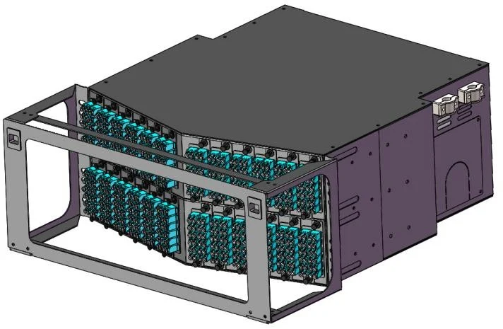 Hermesys 576F 4U high-density pre-terminated fiber patch panel